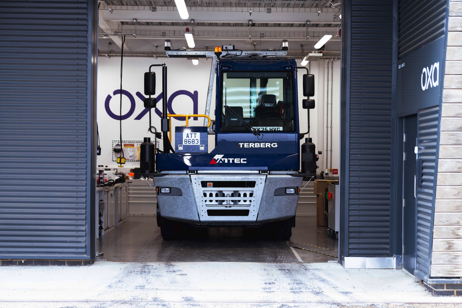 One of three Hydrotreated Vegetable Oil (HVO) Terberg tractor units purchased by Vantec Europe for the V-CAL project.
